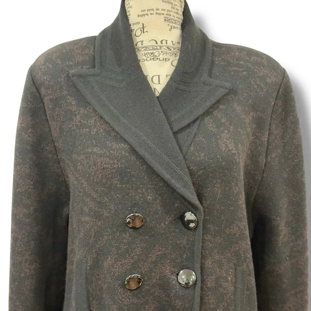 Vintage Sonia Rykiel Size L (40) Wool + Angora Cardigan Coatigan - Made in Italy